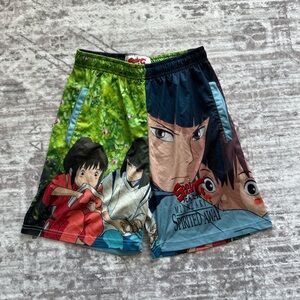 Kids Anime Print Shorts